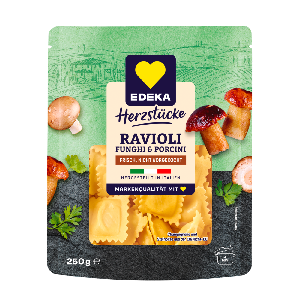 EDEKA Herzstücke Ravioli Champignons&Steinpilze 250g