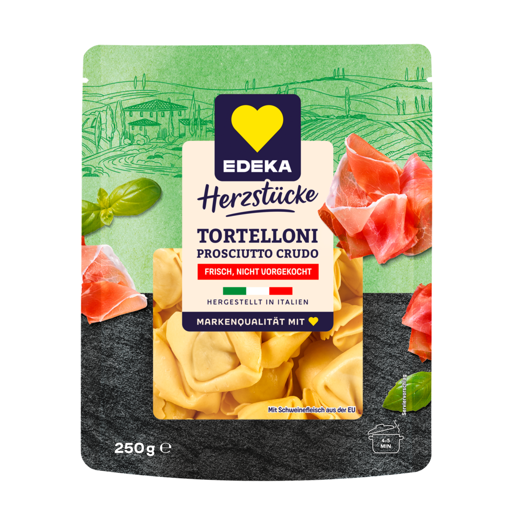 EDEKA Herzstücke Tortelloni roher Schinken 250g