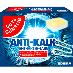 GUT&GÜNSTIG Anti-Kalk Tabs 60x16g