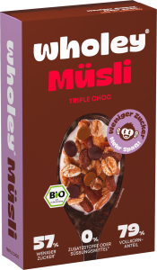 Bio Wholey Good Mood Müsli Triple Choc 375g