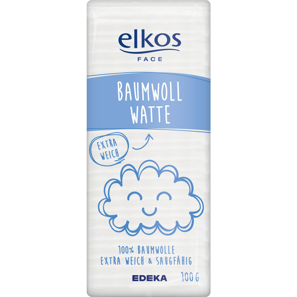EDEKA elkos Baumwoll Watte 100g