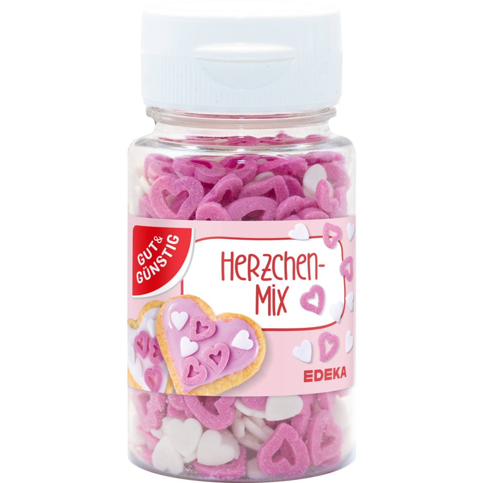 GUT&GÜNSTIG Streudekor Herzen 57g