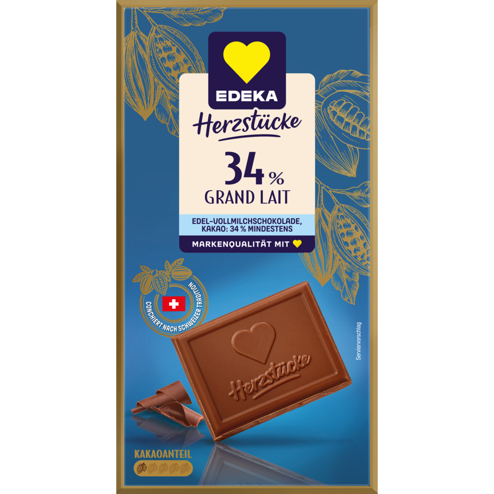 EDEKA Herzstücke Flachtafel Vollmilch 100g