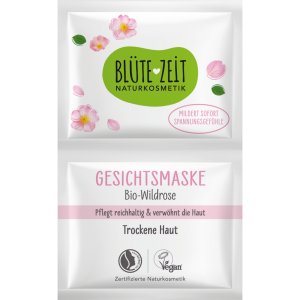 BLÜTEZEIT Gesichtsmaske trockene Haut Bio Wildrose 12ml