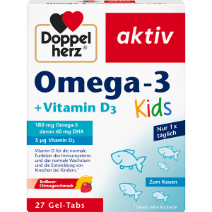 Doppelherz Omega-3 + Vitamin D3 Kids 27Gel-Tabs 35,1g