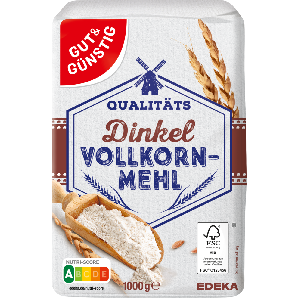 GUT&GÜNSTIG Dinkelvollkornmehl 1kg