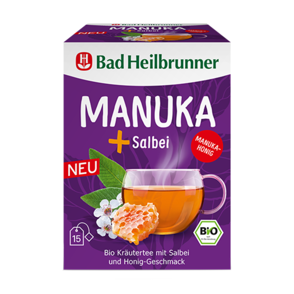 Bio Bad Heilbrunner Kräutertee Manuka+Salbei Tee 15ST 30g