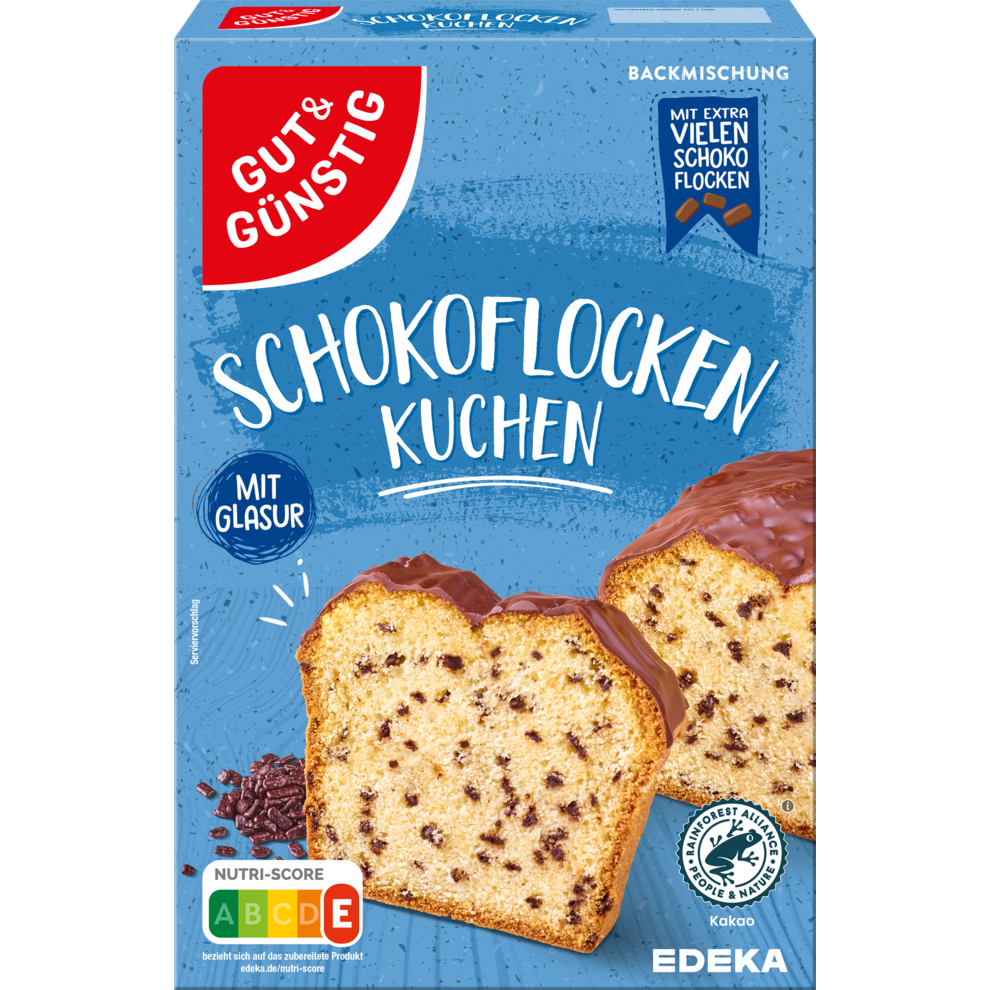GUT&GÜNSTIG Schokoflockenkuchen Backmischung 480g