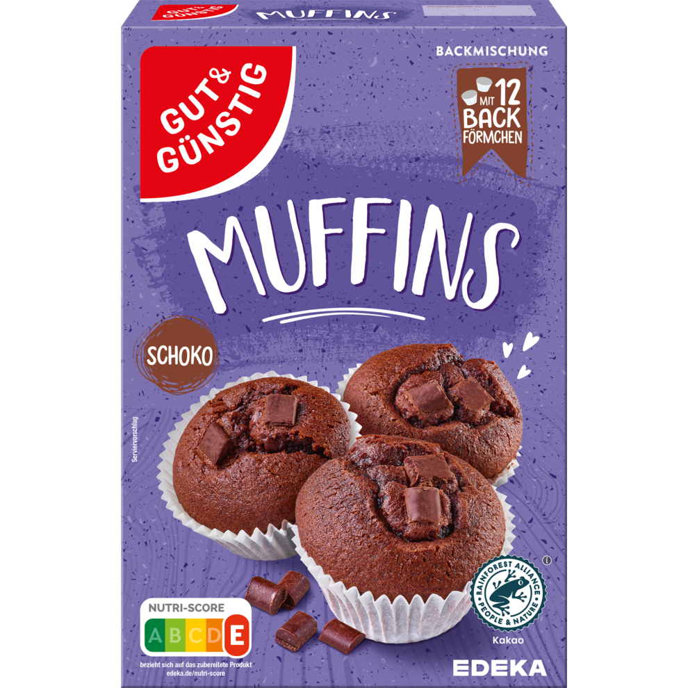 GUT&GÜNSTIG Muffin Schoko Backmischung 350g