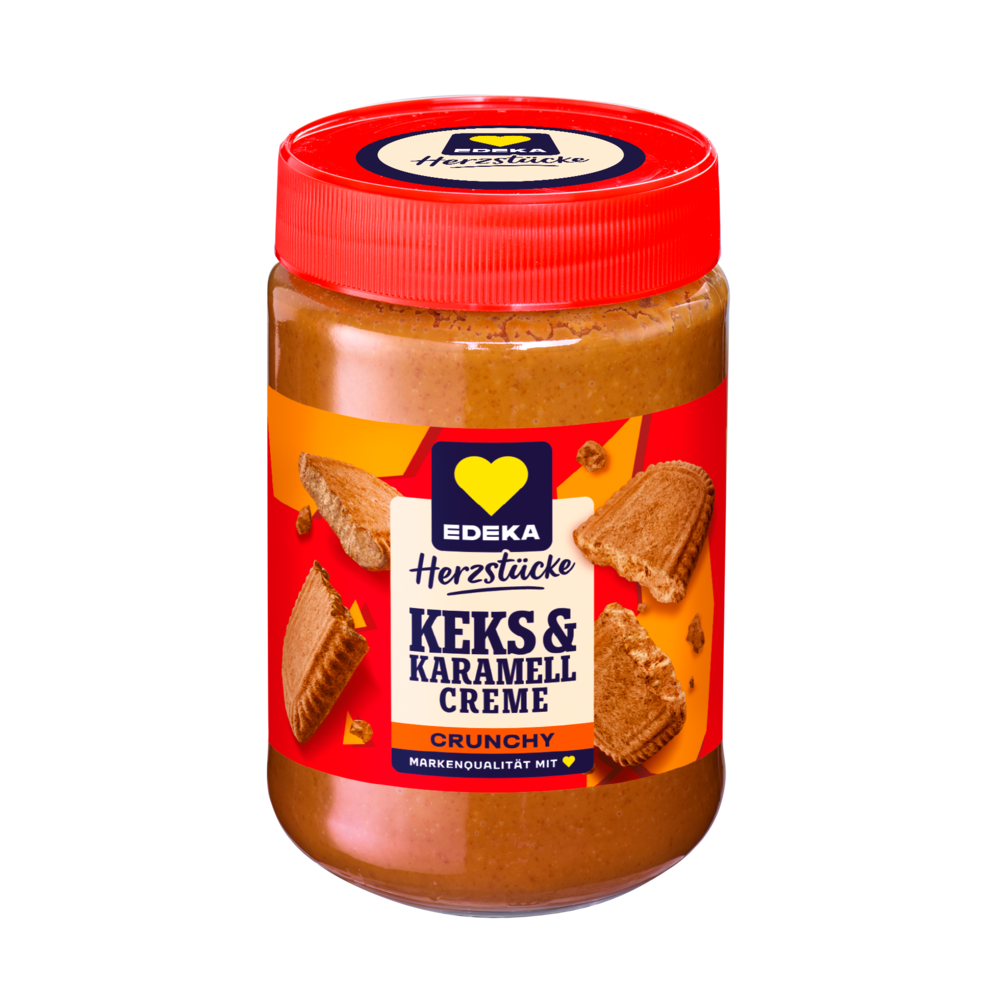 EDEKA Herzstücke Keks&Karamell Creme Crunchy 400g