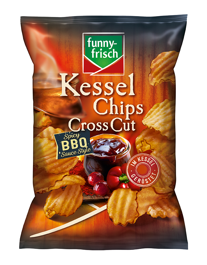 Funny-frisch Kessel Cross Cut Spicy BBQ Sauce 120g