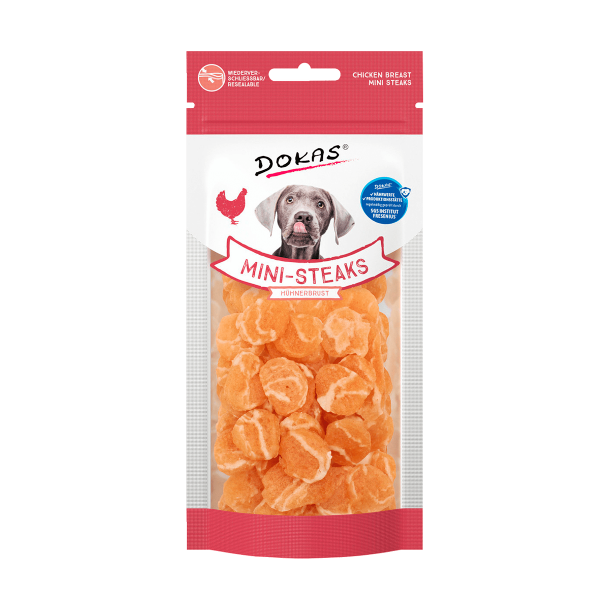 Dokas Mini Steaks Hühnerbrust 50g