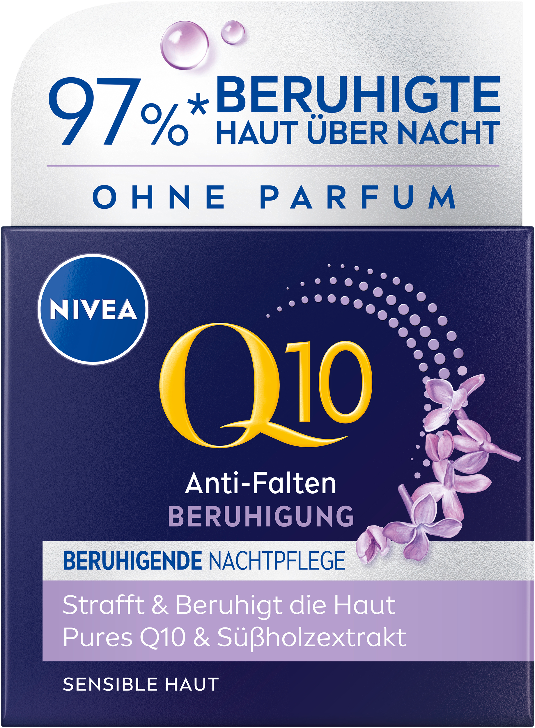 Nieva Q10 Anti-Falten Beruhigende Nachtpflege Sensible Haut 50ml