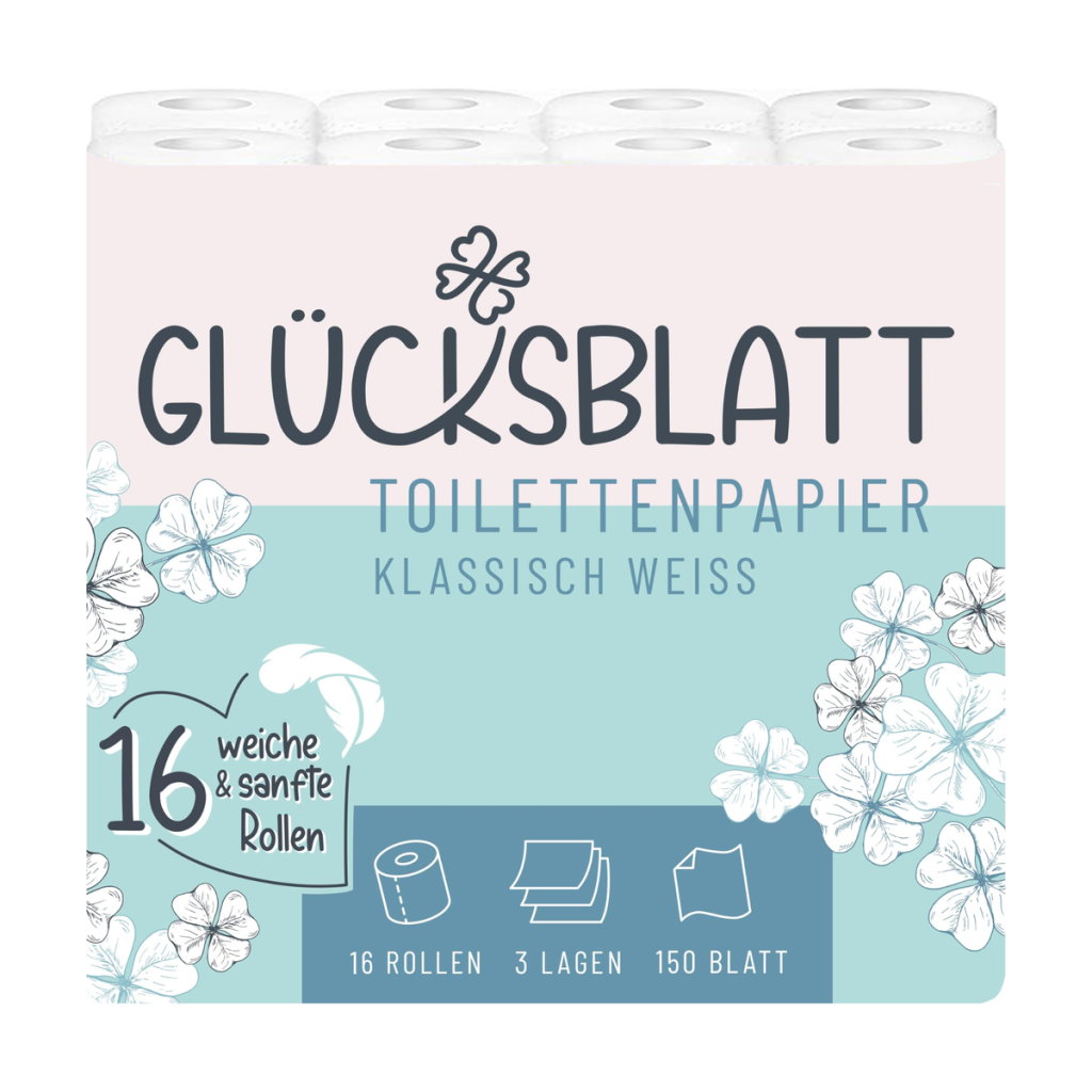 Glücksblatt Туалетная бумага 3-lagig 16x150BL