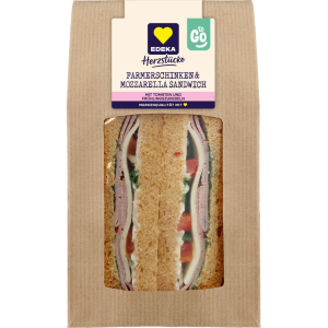 EDEKA Herzstücke Sandwich Farmerschinken Mozzarella 175g