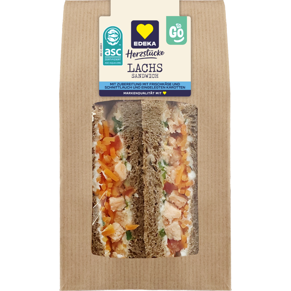 ASC EDEKA Herzstücke сэндвич лосось 175g
