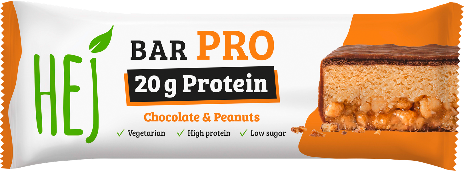 Hej Bar Pro Chocolate & Peanuts Riegel 60g
