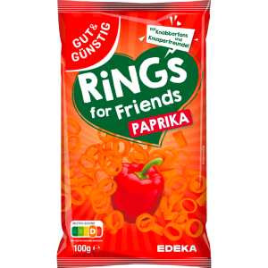 GUT&GÜNSTIG Kartoffelringe Paprika 100g