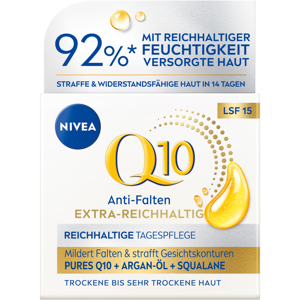 Nivea Q10 Anti-Falten Extra-Reichhaltige Tagespflege Trockene Haut LSF15 50ml