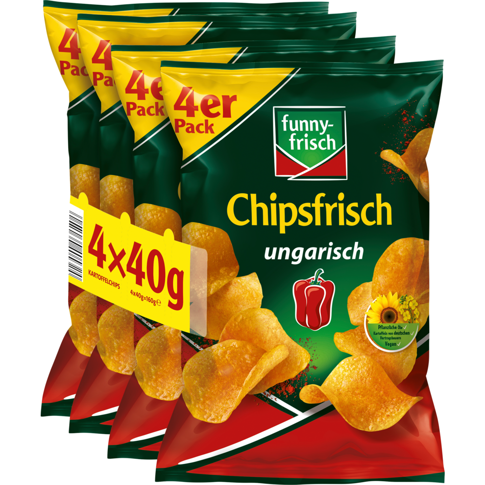 funny-frisch Chipsfrisch ungarisch 4x40g