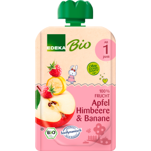 Demeter EDEKA Quetschie Apfel Himbeere Banane 100g