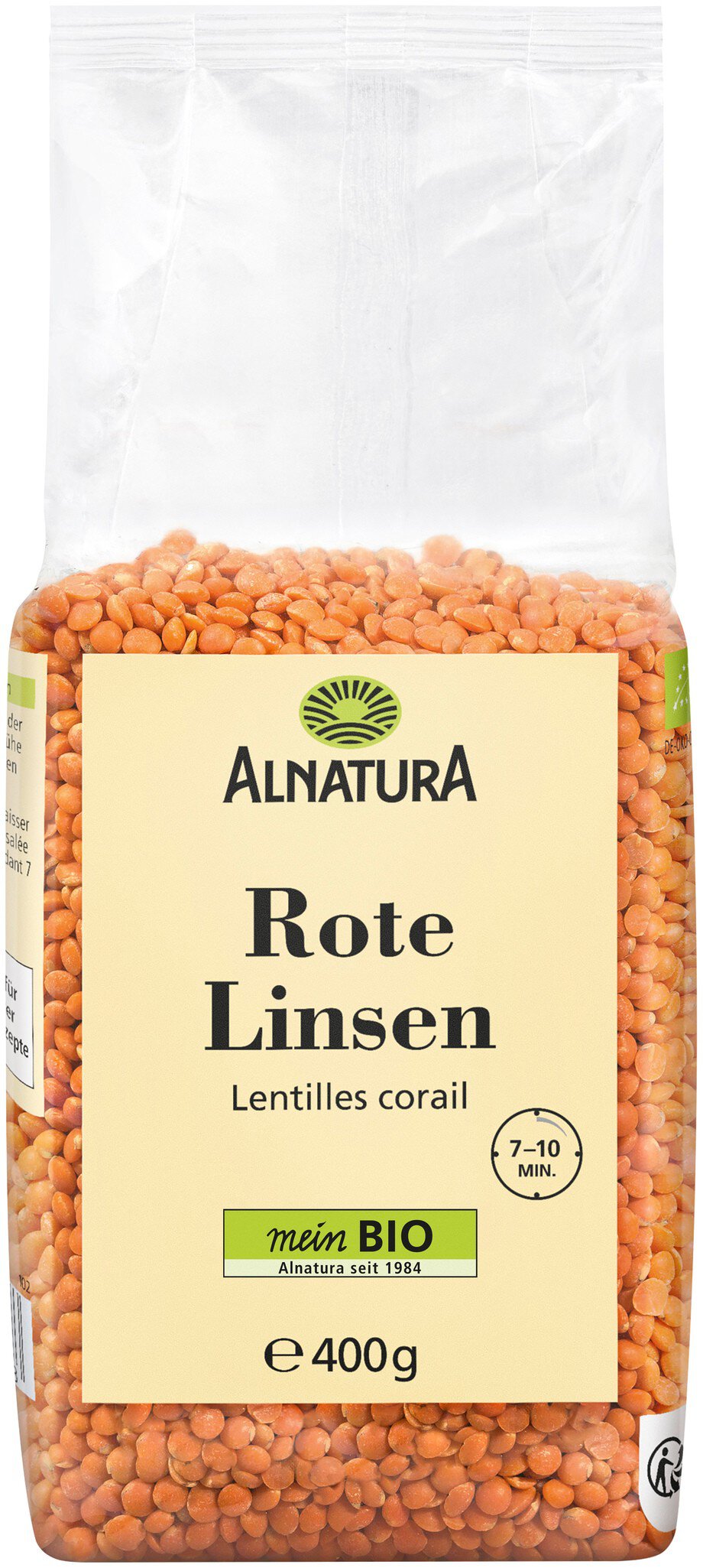 Bio Alnatura Rote Linsen 400g