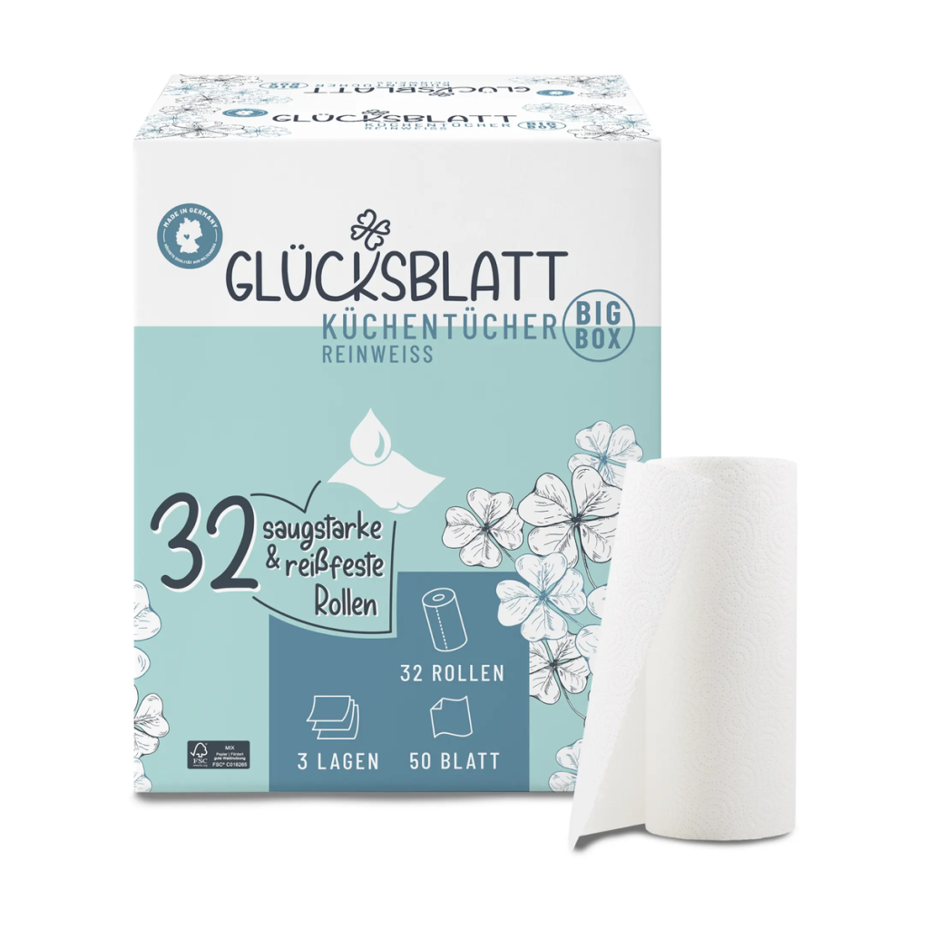 Glücksblatt Küchentücher 3-lagig 4x45BL