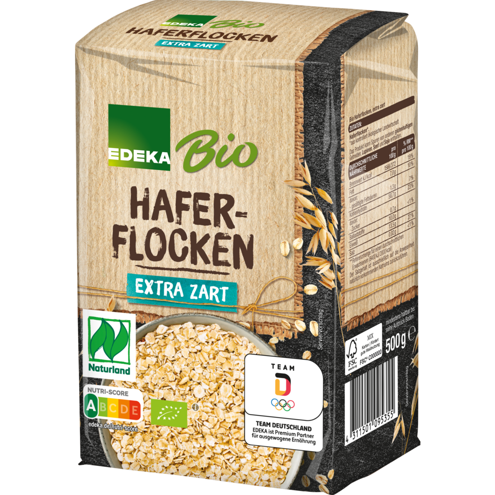 Bio EDEKA Haferflocken zart 500g