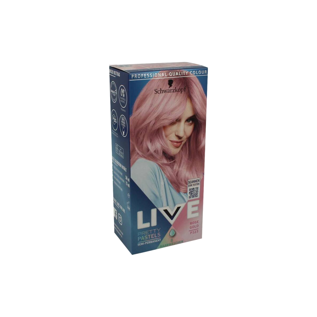 Live Pretty Pastels Haarfarbe Rose Gold P123