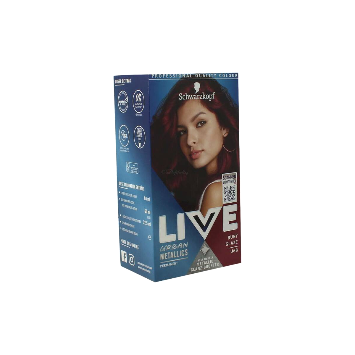Live Urban Metallics Haarfarbe Ruby Glaze U68