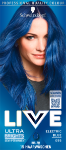 Live Ultra Brights Haarfarbe Electric Blue 095