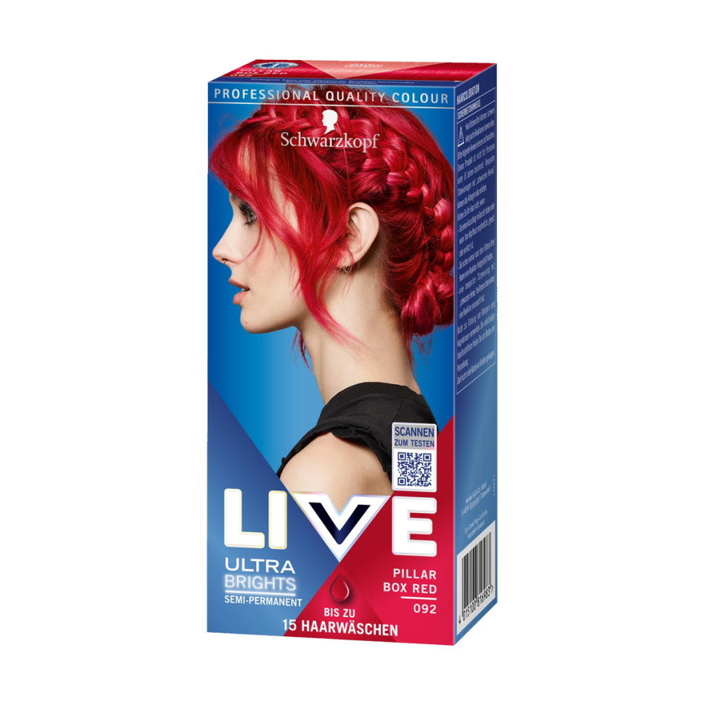 Live Ultra Brights Haarfarbe Pillar Box Red 092