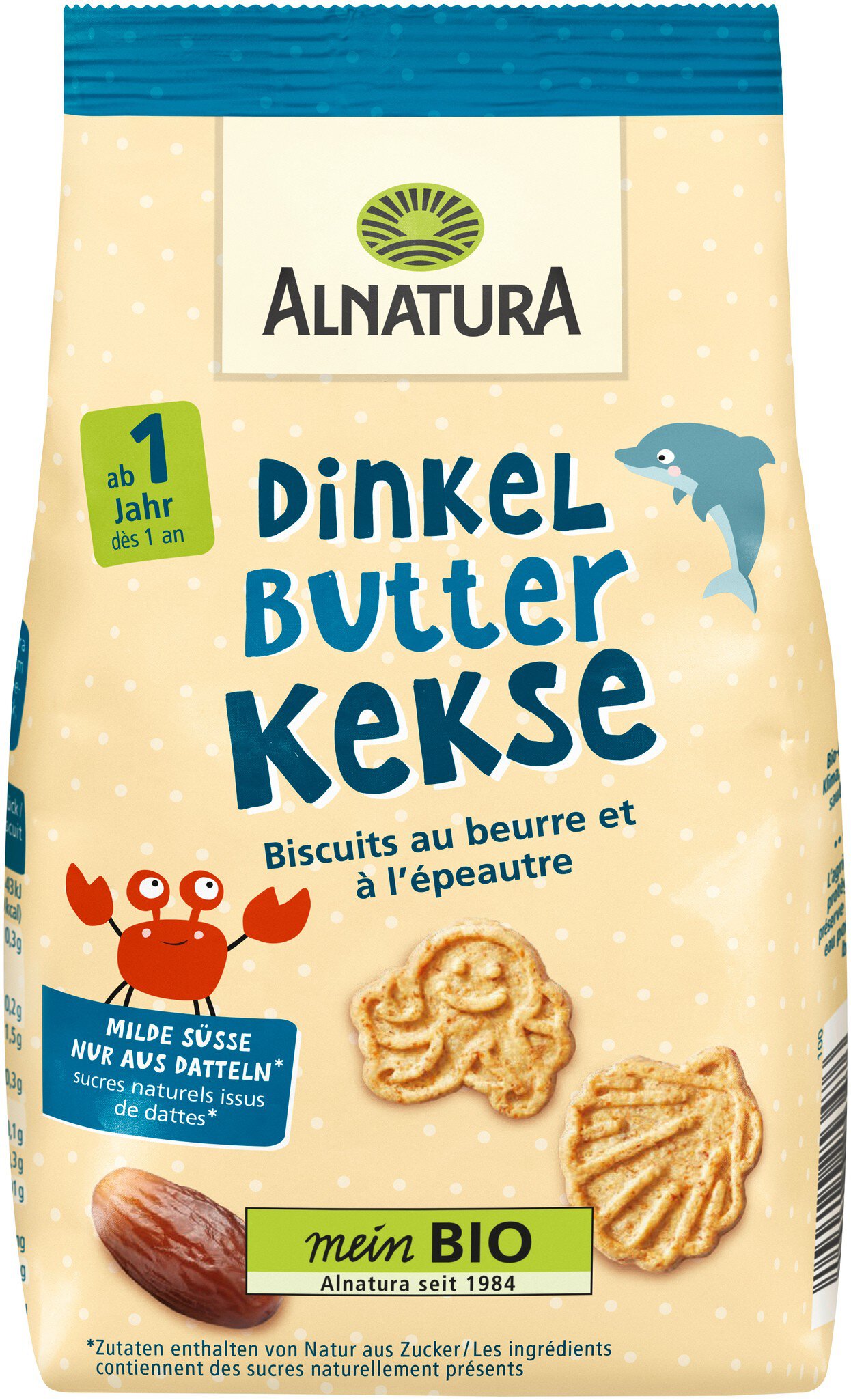 Bio Alnatura Dinkel Butterkekse 125g