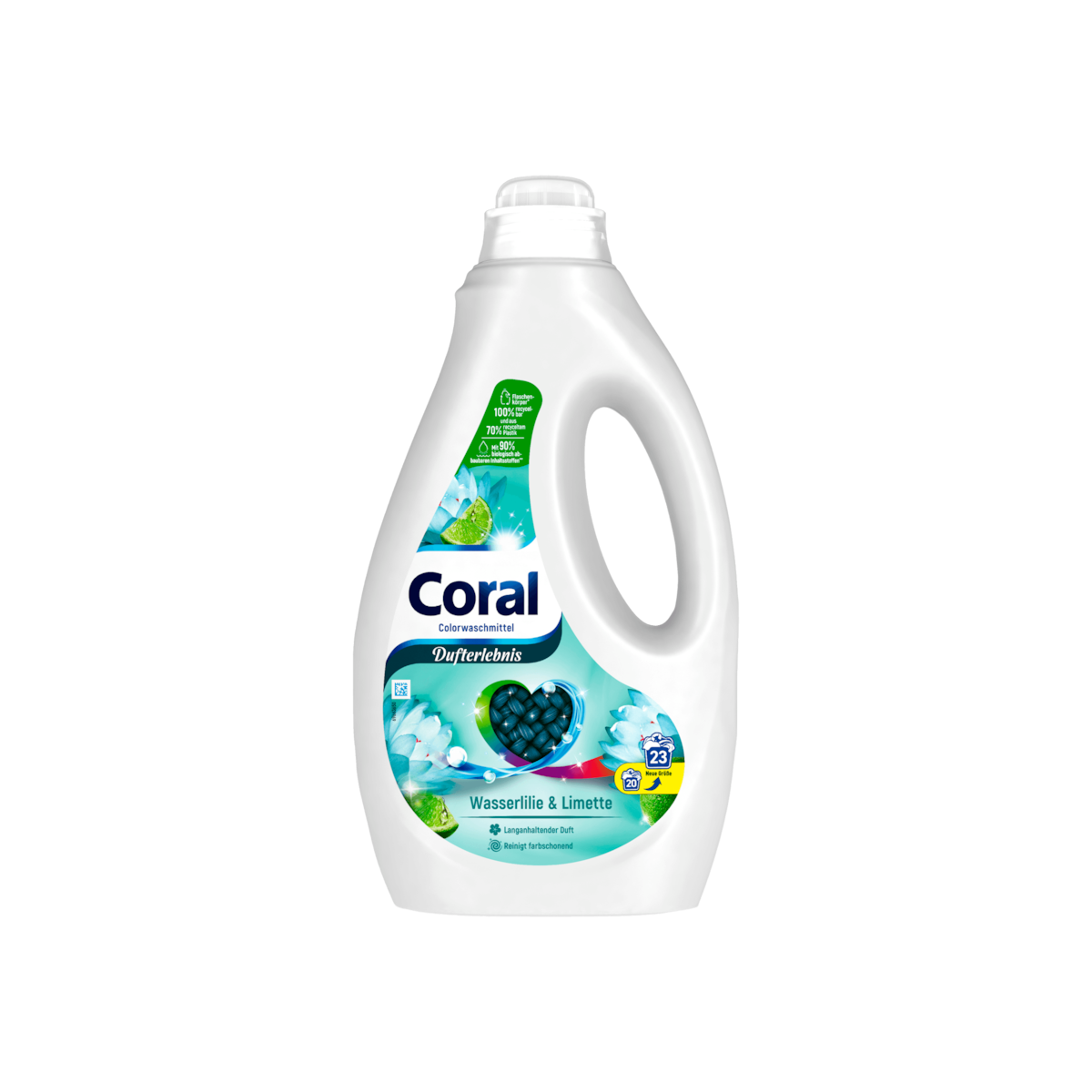 Coral Flüssigwaschmittel Wasserlilie&Limette 23WL 1,15l