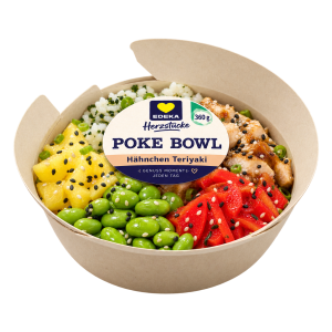 EDEKA Herzstücke Poke Bowl Hähnchen Teriyaki 360g
