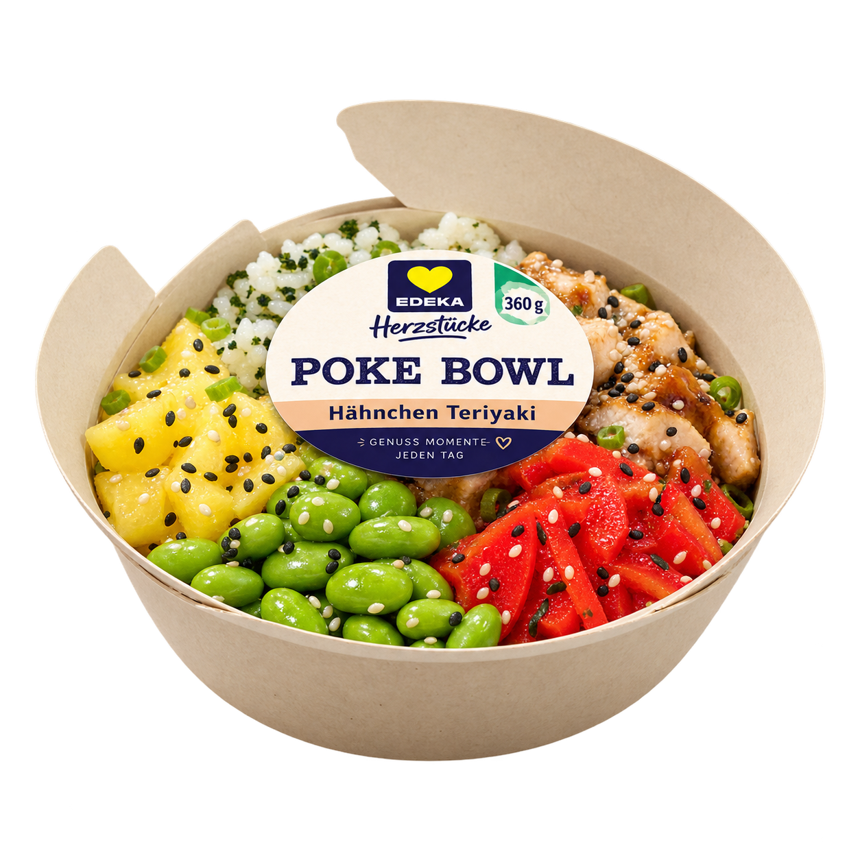EDEKA Herzstücke Poke Bowl Hähnchen Teriyaki 360g