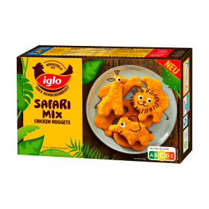 Iglo Chicken Nuggets Safari Mix 250g QS ITW