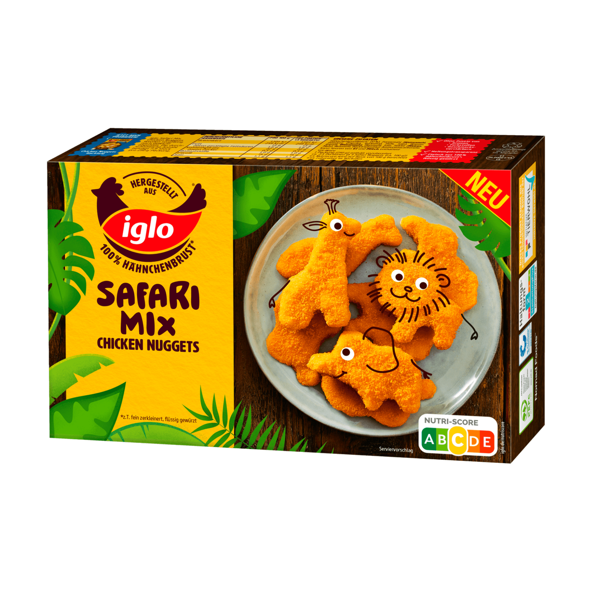 Iglo Chicken Nuggets Safari Mix 250g QS ITW