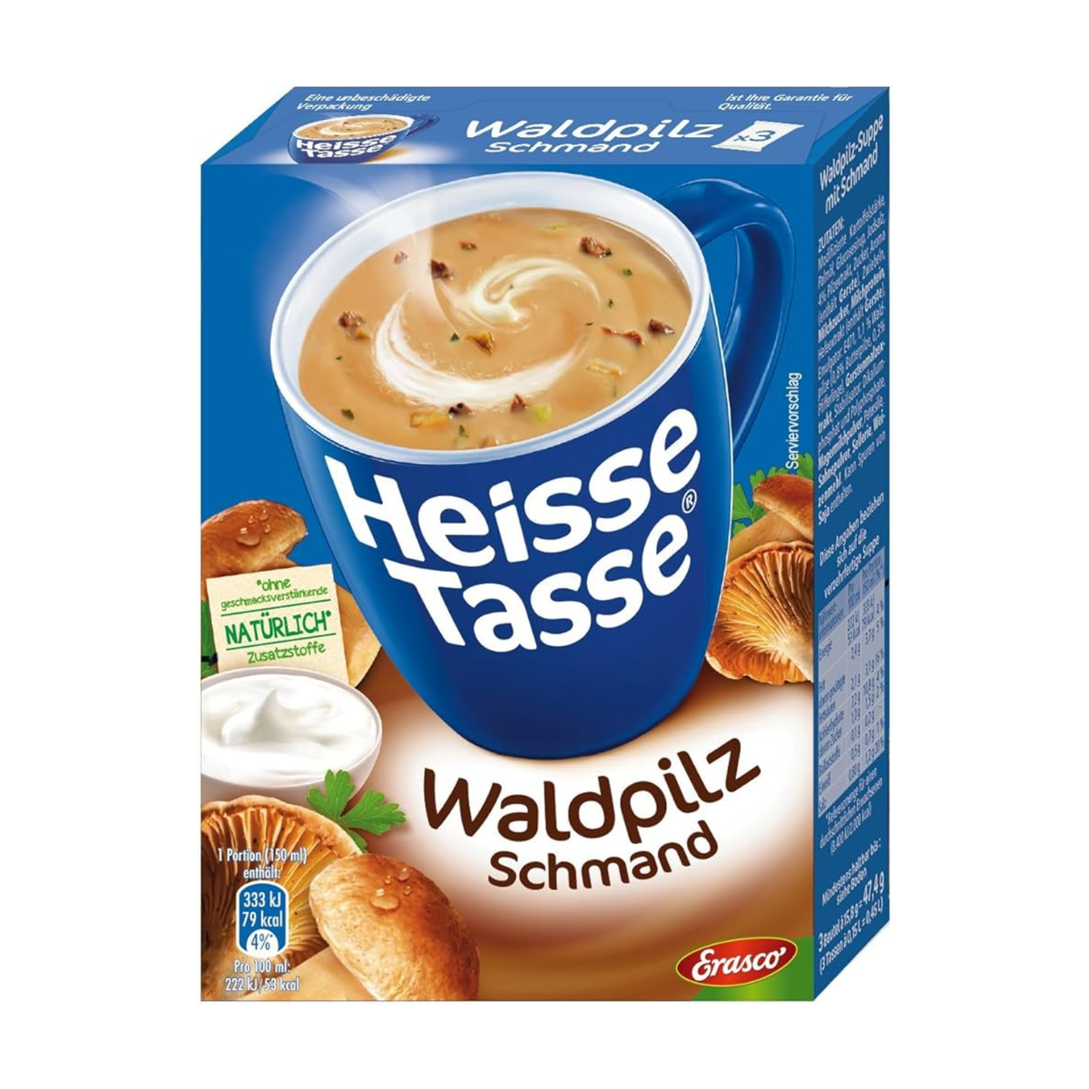 Heisse Tasse Waldpilz Creme für 600ml 65,6g