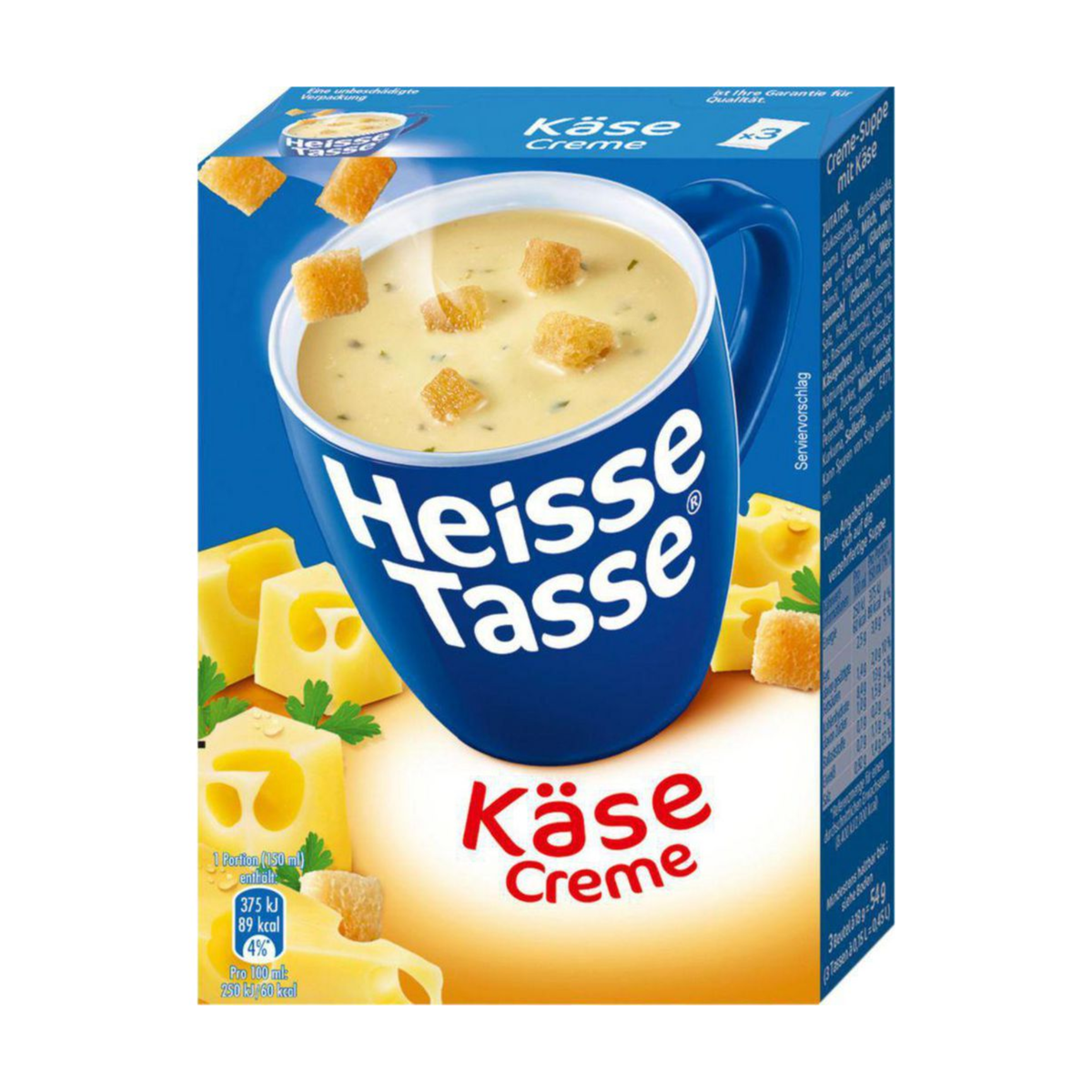 Heisse Tasse Käse Creme für 600ml 78,4g
