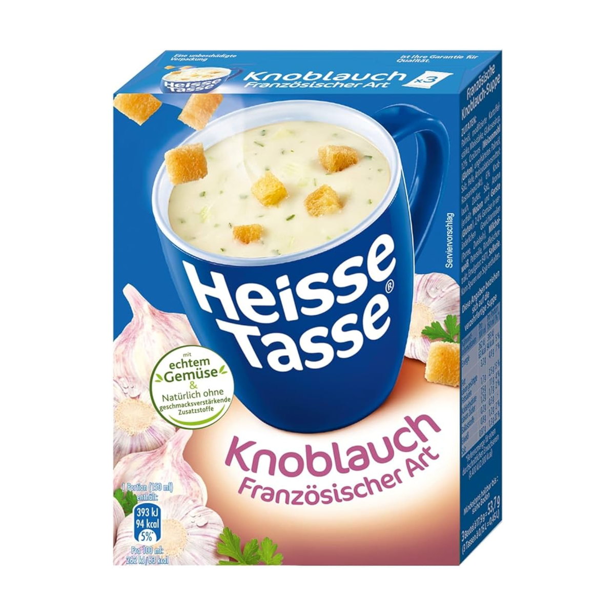 Heisse Tasse Knoblauch Französische Art für 600ml 78g