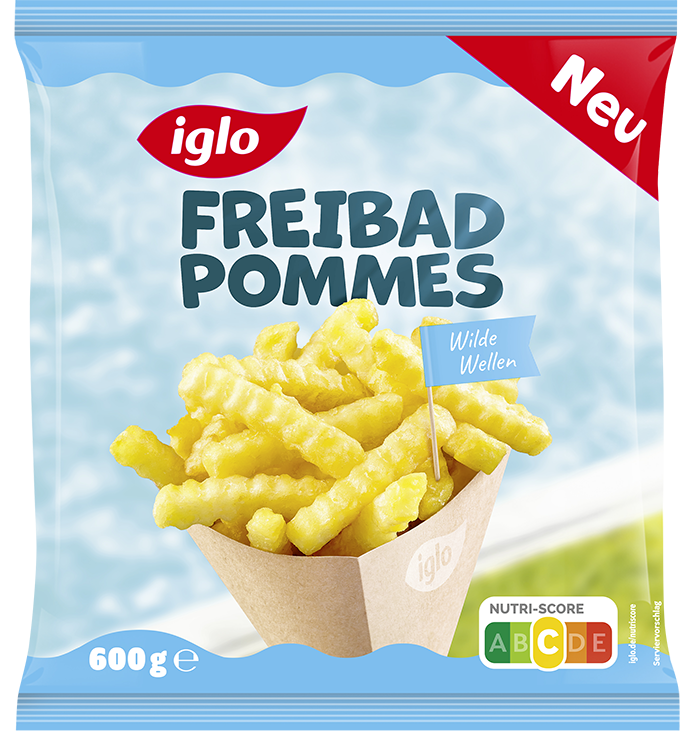 Iglo Freibad Pommes Wilde Wellen 600g