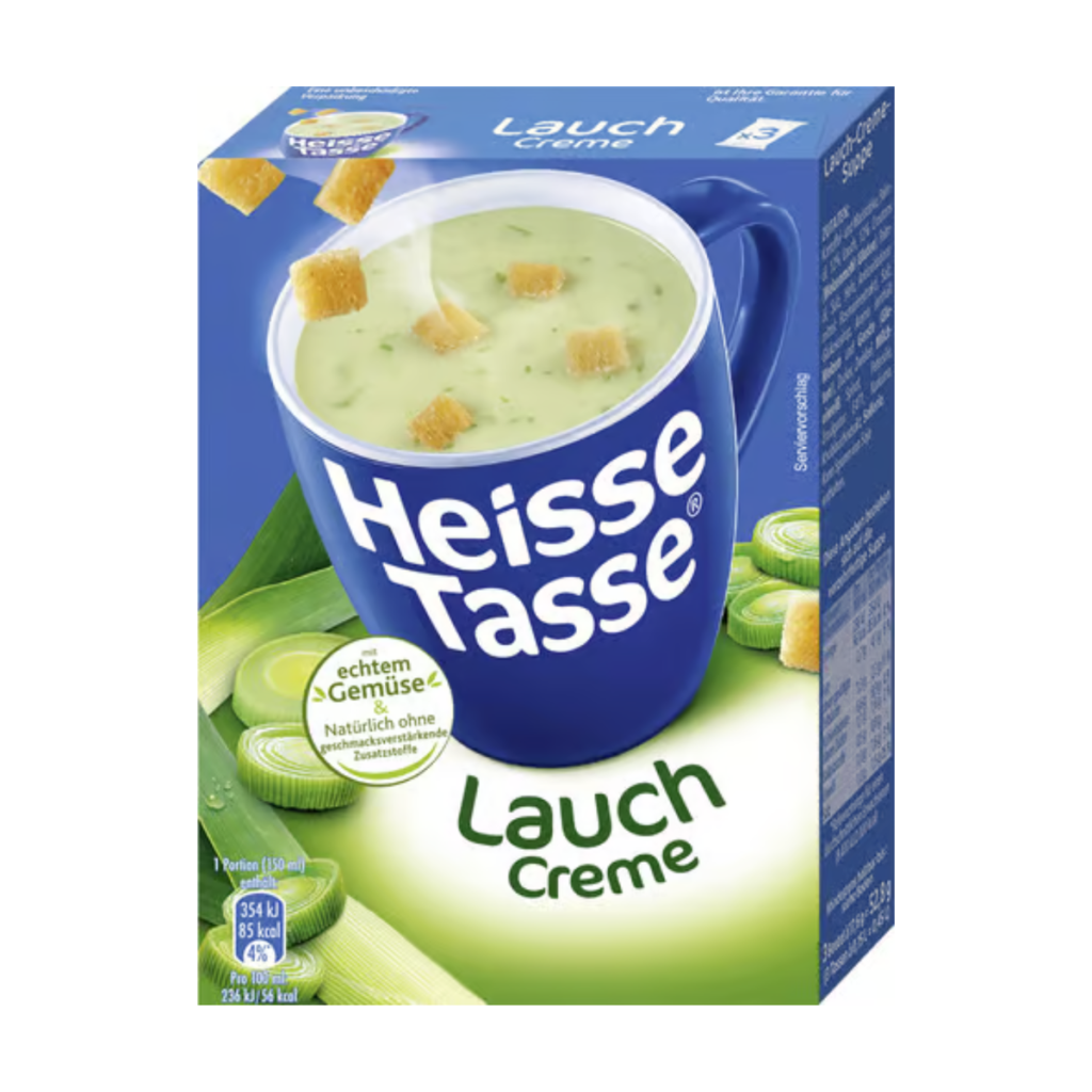 Heisse Tasse Lauch Creme für 600ml 74,4g