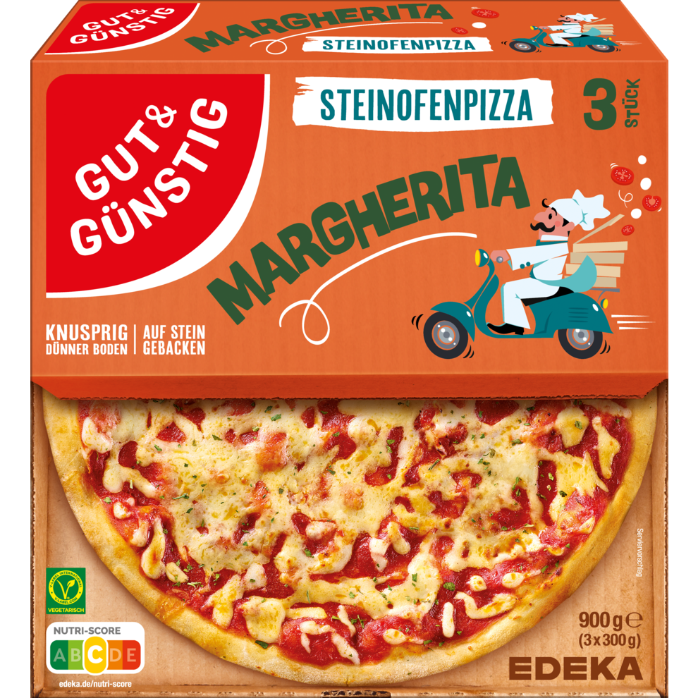GUT&GÜNSTIG Steinofenpizza Margherita 3x300g