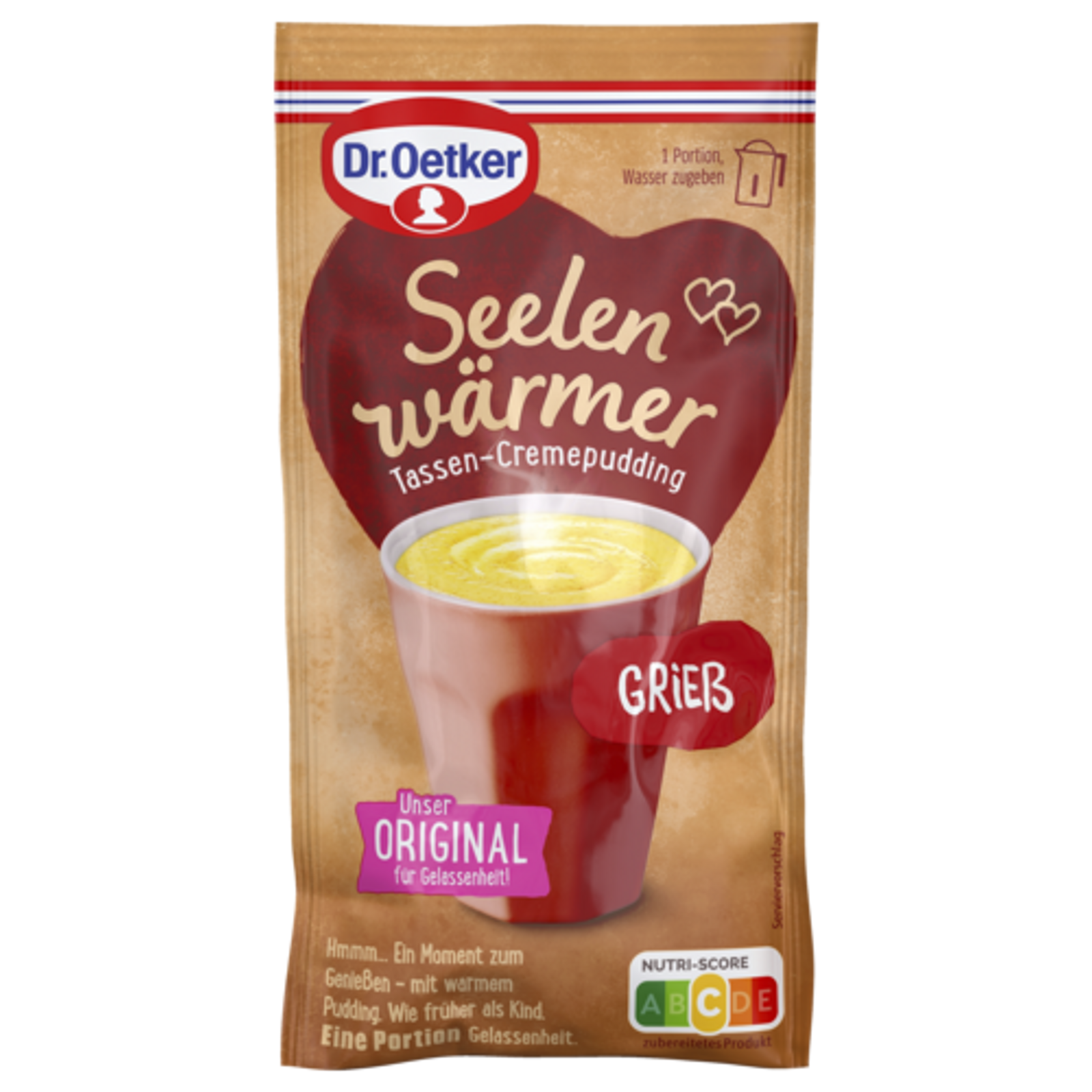 Dr.Oetker Seelenwärmer Tassenpudding Grieß für 150ml 60g