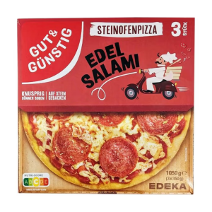GUT&GÜNSTIG Steinofen Pizza Edelsalami 3x350g