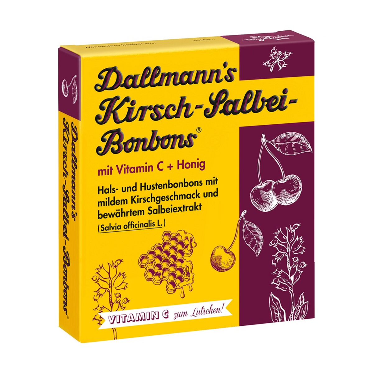 Dallmann's Kirsch-Salbei-Bonbon mit Honig 37g