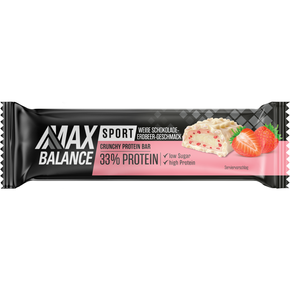 Max Balance Active Premium Proteinriegel White Chocolate Strawberry 45g