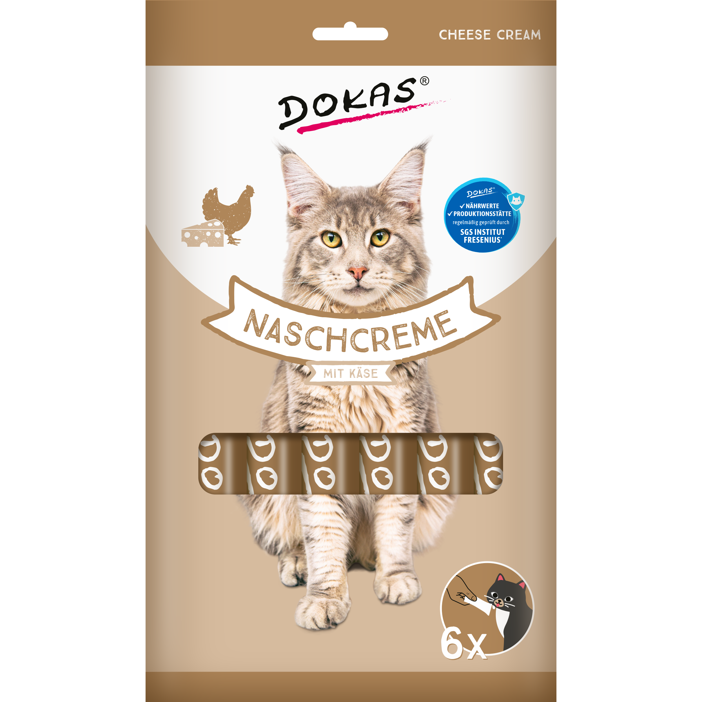Dokas Nasch-Creme mit Käse 90g