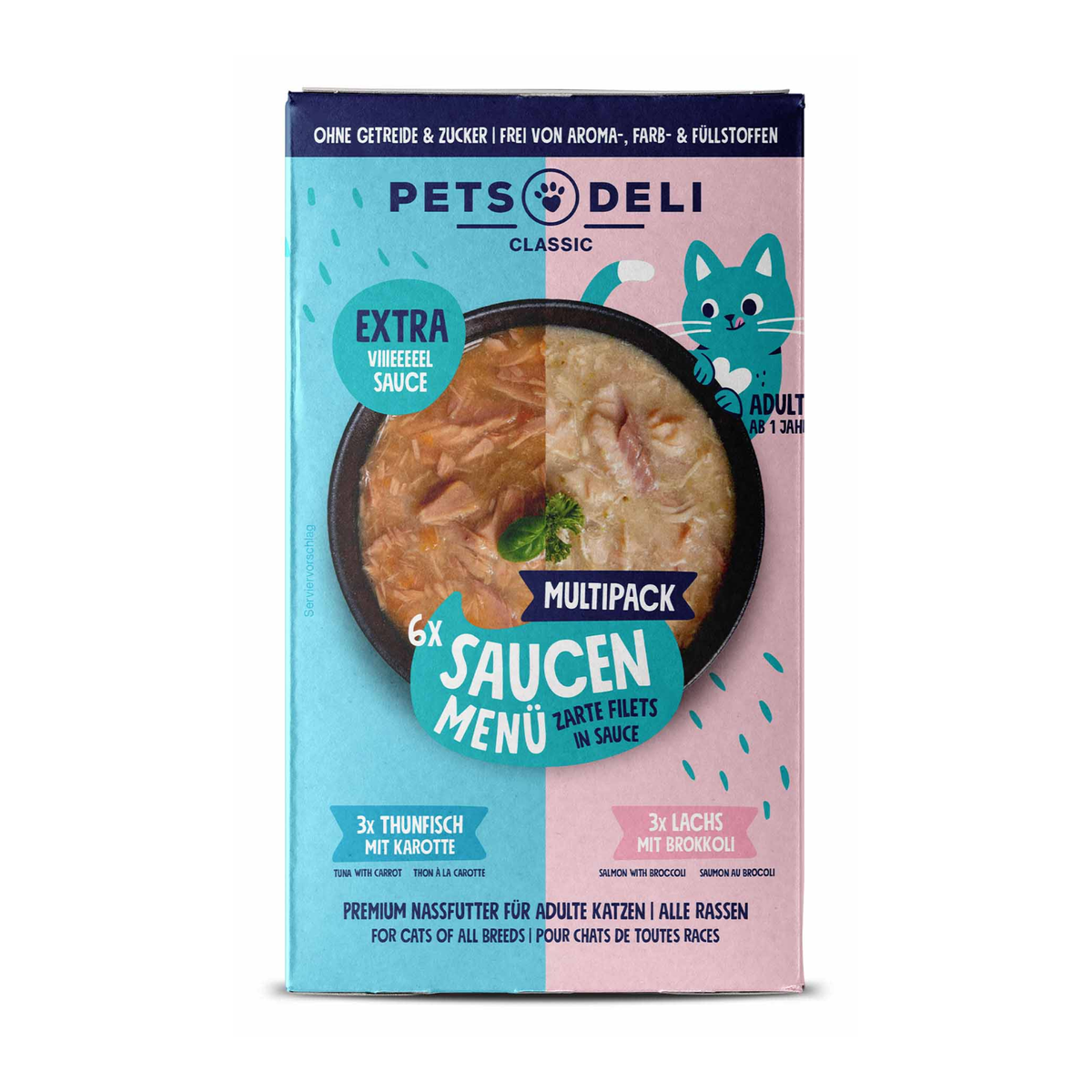Pets Deli Multipack Lachs,Thunfisch 6ST 420g